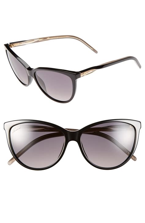 58mm cat eye sunglasses gucci.